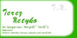 terez metyko business card